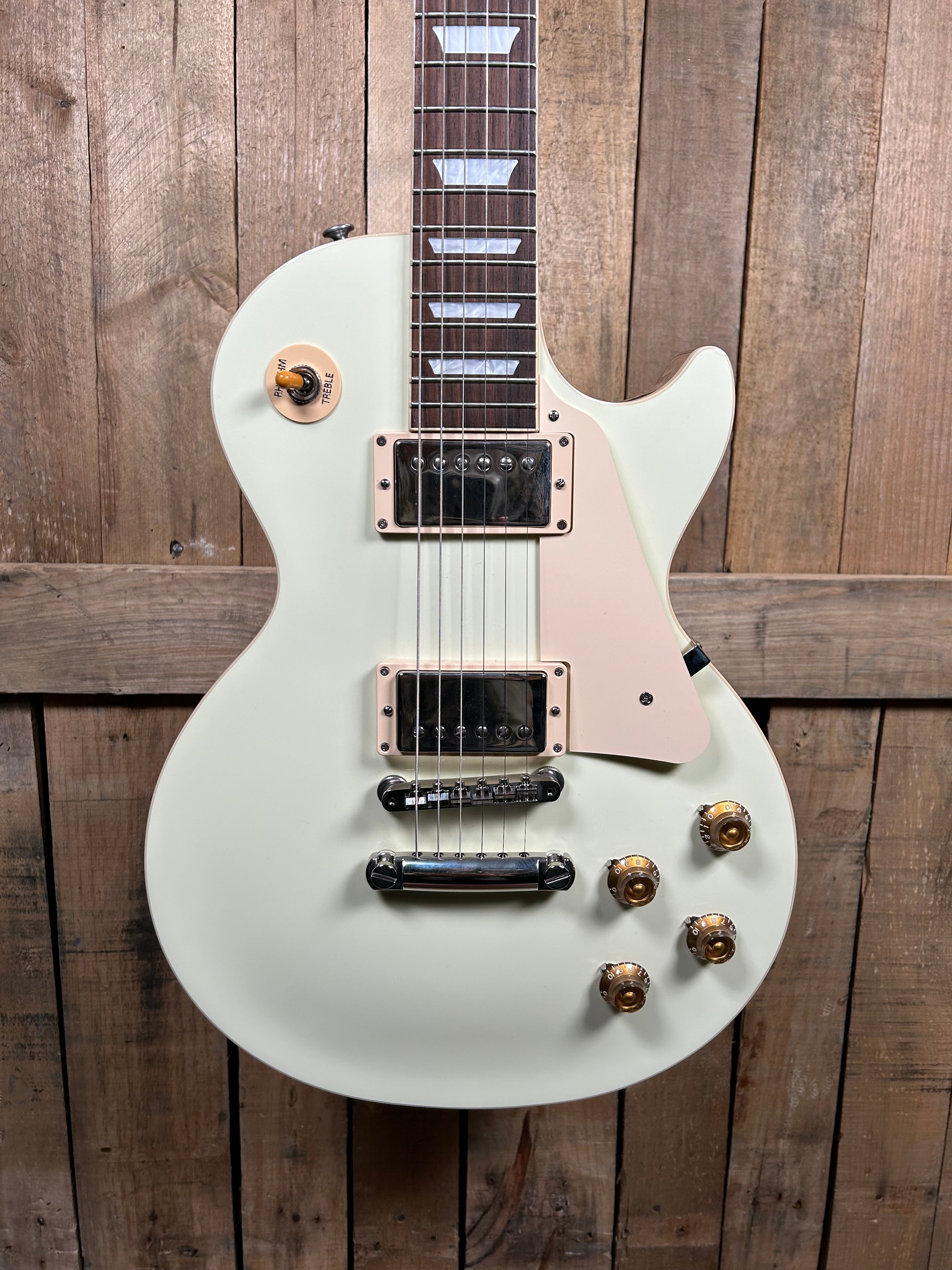 Gibson Les Paul Standard 50s Plain Top-Classic White – Maxwell
