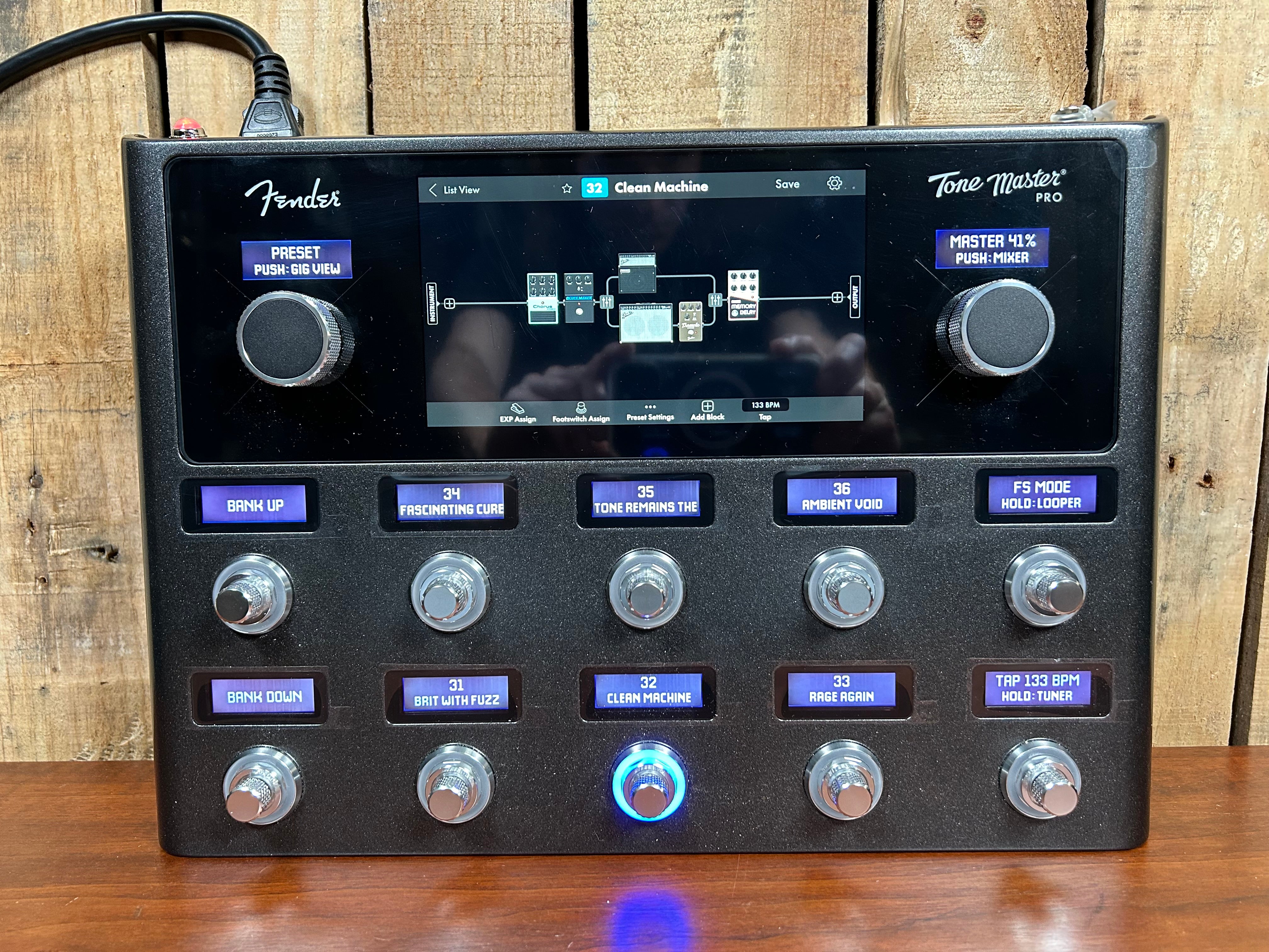 fender multi effects pedal TONE MASTER PRO Guitar Workstation Farbe wählen:Schwarz/Schneespitze Rad & Schiff Griechische Music level amp modeling