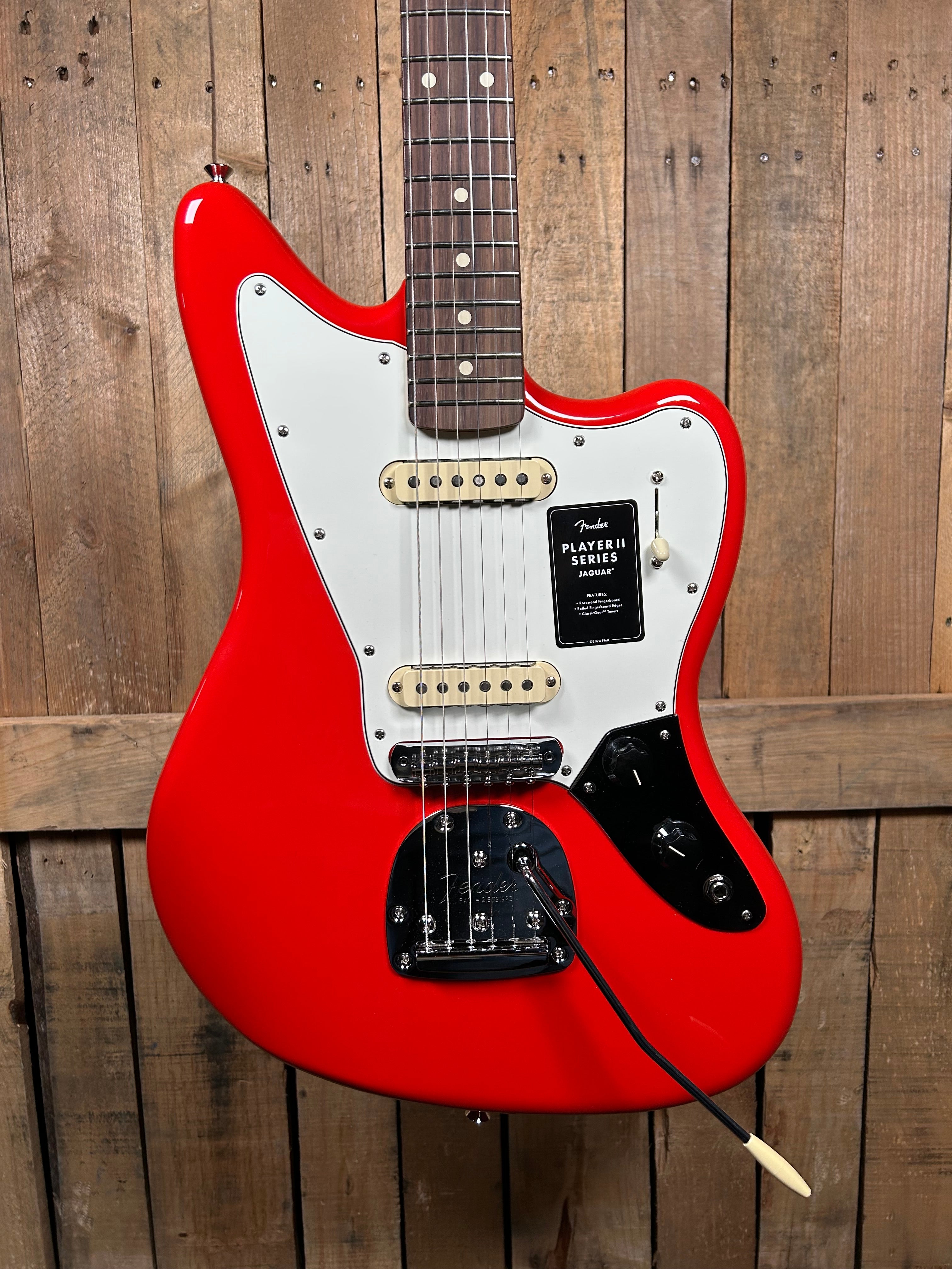 Fender Player II Jaguar Electric Guitar - Coral Red – Maxwell's