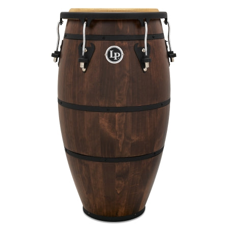 LATIN PERCUSSION MATADOR M754S-WB 12-1/2-INCH WHISKEY BARREL TUMBA WITH BLACK HARDWARE