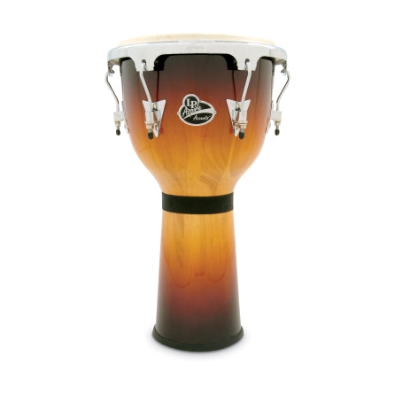 LATIN PERCUSSION LPA632-VSB ASPIRE DJEMBE OAK VSBWITH CHROME HARDWARE 12-1/2 - Vintage Sunburst