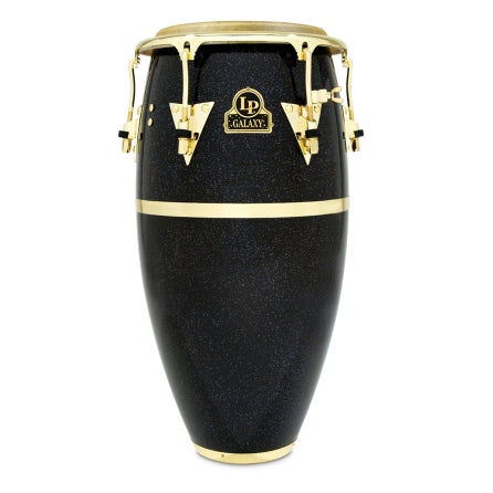 LATIN PERCUSSION LP LP809Z GALAXY FIBERGLASS CONGA - BLACK HOLOGRAM WITH GOLD TONE HARDWARE