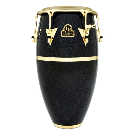 LATIN PERCUSSION LP810Z LP LP809Z GALAXY FIBERGLASS CONGA - BLACK HOLOGRAM WITH GOLD TONE HARDWARE