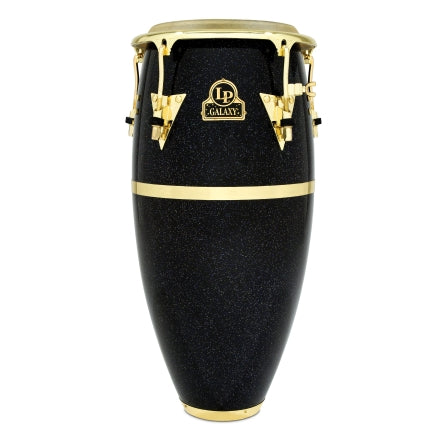 LATIN PERCUSSION LP808Z LP LP809Z GALAXY FIBERGLASS CONGA - BLACK HOLOGRAM WITH GOLD TONE HARDWARE