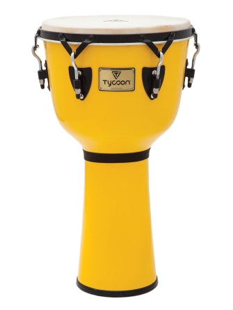 TYCOON PERCUSSN TJ-714 B CB 14 CANARY BURST KEY TUNED DJEMBE