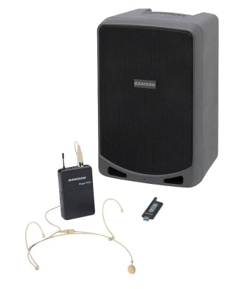 SAMSON AUDIO SAXP106WDE SAMSON XP106W WIRELESS PA SYSTEM WITH DE10 HEADSET MIC