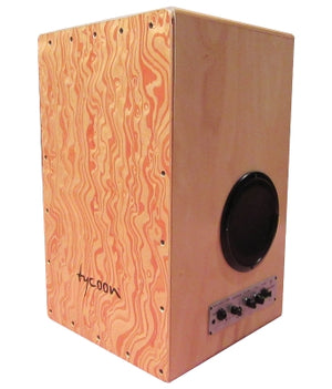 TYCOON PERCUSSN TKWPC-29 29 SERIES SIAM OAK CAJON WITH HAND PAINTED SIAM OAK WOOD FRONT PLATE - GIG BOX CAJON
