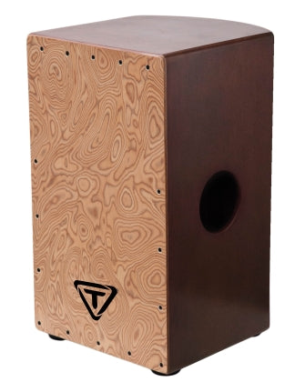 TYCOON PERCUSSN TKSRB-29 29 ROUNDBACK SERIES SIAM OAK CAJON WITH MAKAH BURL FRONT PLATE