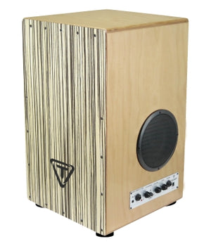 TYCOON PERCUSSN TKGBC-29 WZ 29 SERIES GIG BOX CAJON WITH RUSSIAN BIRCH BODY AND WHITE ZEBRANO FRONT PLATE