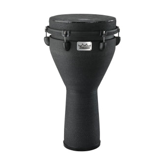 REMO PERCUSSION DJ-0012-BE- DJEMBE KEY-TUNED 12 X 24 SKYNDEEP FIBERSKYN BLACK CONTOUR TUNING BLACK EARTH