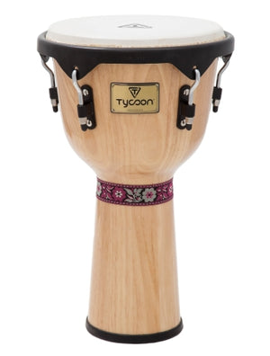 TYCOON PERCUSSN TJ-72BN 12 ARTIST DJEMBE 70 SERIES NATURAL FINISH BLACK HARDWARE