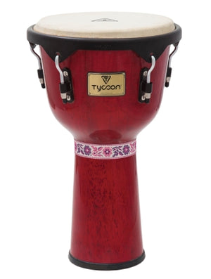 TYCOON PERCUSSN TJ-72BR 12 ARTIST SERIES DJEMBE - RED FINISH