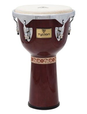 TYCOON PERCUSSN TJ-712CM 12 CONCERTO SERIES DJEMBE - MAHOGANY FINISH