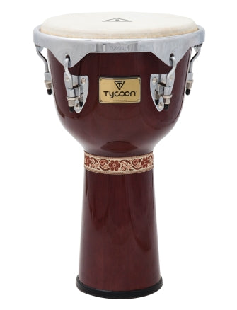 TYCOON PERCUSSN TJ-712CM 12 CONCERTO SERIES DJEMBE - MAHOGANY FINISH