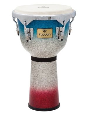 TYCOON PERCUSSN MTJP-712CPF2 12 MASTER PLATINUM TRI-FADE DJEMBE