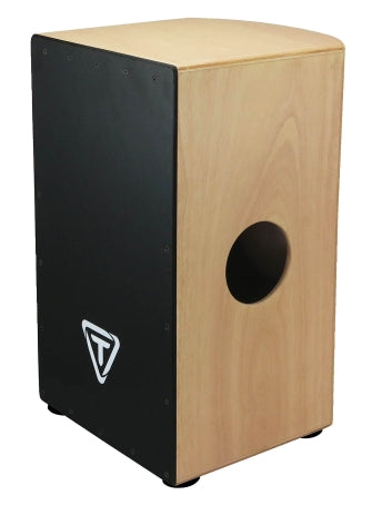 TYCOON PERCUSSN TKRB-29BMB 29 ROUNDBACK SERIES CAJON WITH BLACK MAKAH BURL FRONT PLATE