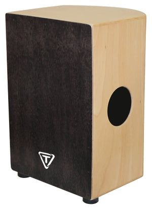 TYCOON PERCUSSN TKRB-35BMB 35 ROUNDBACK SERIES CAJON WITH BLACK MAKAH BURL FRONT PLATE