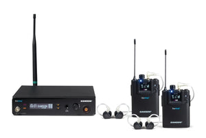 SAMSON AUDIO SWEA100D-K EARAMP IN-EAR WIRELESS MONITORING SYSTEM TWIN PACK WITH EARPHONES - K BAND