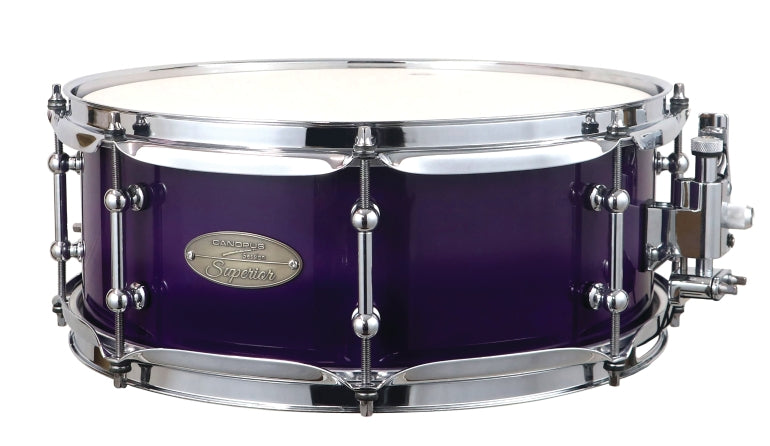 CANOPUS SM-1455SP-PF SESSION SUPERIOR 5 - 5 X 14 SNARE DRUM PURPLE FADE LACQUER