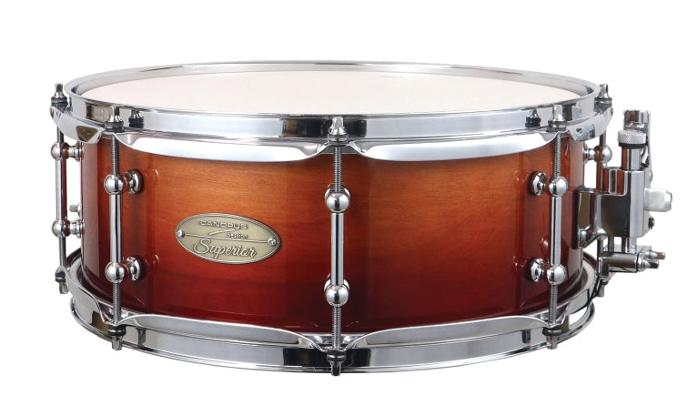 CANOPUS SM-1455SP-RBF SESSION SUPERIOR 5 - 5 X 14 SNARE DRUM RUSSET BROWN FADE LACQUER
