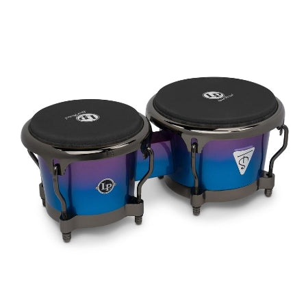 LATIN PERCUSSION LP201AX-TS TONY SUCCAR 7 1/4-8 5/8 BONGOS RAINBOW BLK NK