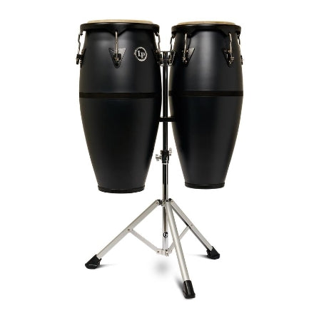 LATIN PERCUSSION LP646DII-OX 10-11 DISCOVERY II CONGA SET W/AL STD - ONYX