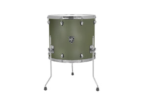 SJC DRUMS NVFT1618CHDOS NAVIGATOR FLOOR TOM 16X18 DEEP OLIVE CHROME HW