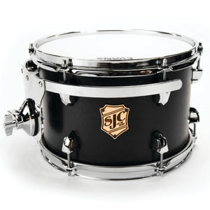 SJC DRUMS T22KMBCHT12 TOUR SERIES 8X12 RACK TOM MATTE BLACK CHROME HDW