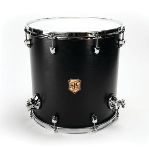 SJC DRUMS T22KMBCHT16 TOUR SERIES 16X16 FLOOR TOM MATTE BLACK CHROME HDW