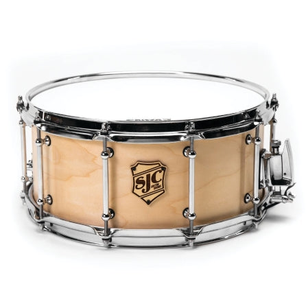 SJC DRUMS T22S6514NACH TOUR SERIES 6 - 5X14 SNARE NATURAL CHROME HDW