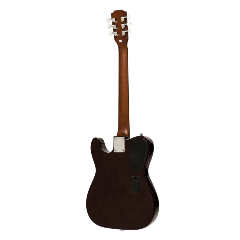 J.N GUITARS EW3000CN Electric solid body folk guitar with cutaway - natural-coloured