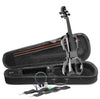 EVN X-4/4 MBK 4/4 electric violin set with metallic black electric violin, soft case and headphones Stagg