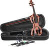 EVN X-4/4 VBR 4/4 electric violin set with violinburst colour, soft case and headphones Stagg