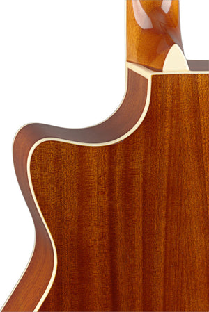 J.N GUITARS BES-ACE DCB Dark cherryburst acoustic-electric auditorium guitar