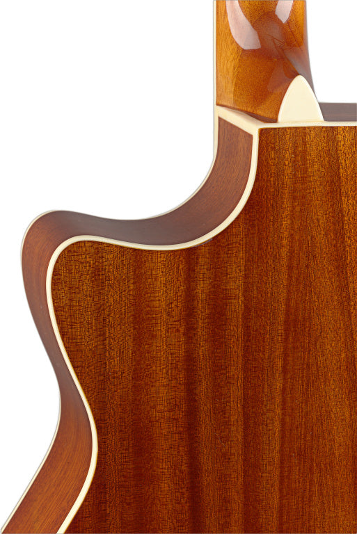 J.N GUITARS BES-ACE DCB Dark cherryburst acoustic-electric auditorium guitar