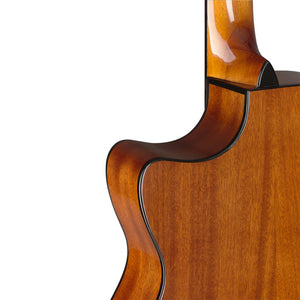 J.N GUITARS BES-ACE N Natural-coloured acoustic-electric auditorium guitar