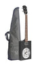 CASK-PUNCHCOAL Acoustic-electric Cigar Box Guitar with 4 strings, resonator, sapele top, Cask series J.N Guitars