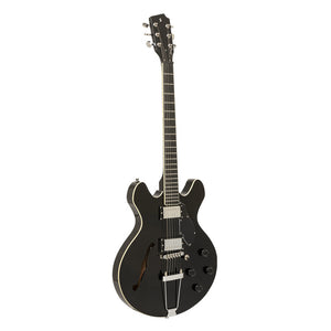 STAGG SVY 533 BK Electric guitar, Silveray series, 533 model, with chambered maple body