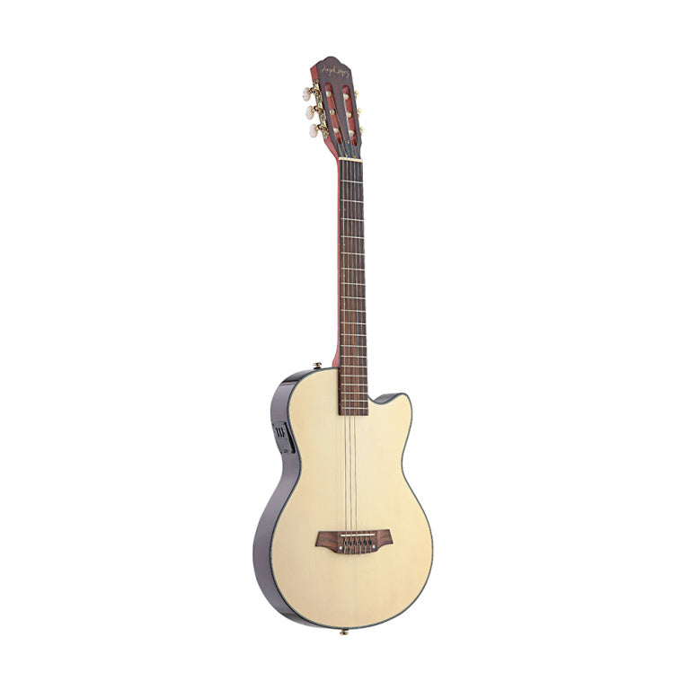 ANGEL LOPEZ EC3000CN 4/4 cutaway electric classical guitar with solid body - natural colour