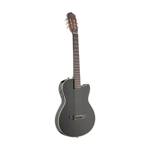 ANGEL LOPEZ EC3000CBK 4/4 cutaway electric classical guitar with solid body - black