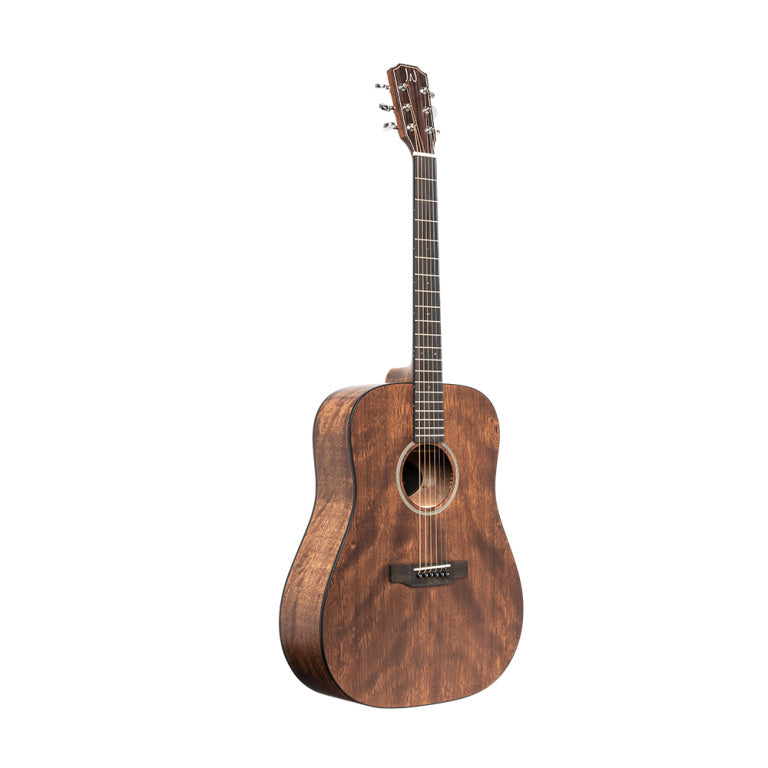 J.N GUITARS DOV-D Acoustic dreadnought guitar with solid mahogany top, Dovern series