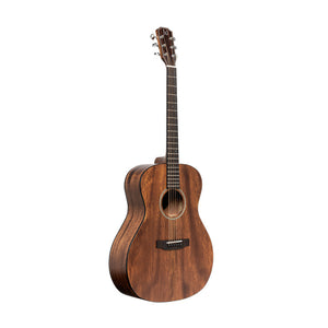 J.N GUITARS DOV-A Acoustic auditorium guitar with solid mahogany top, Dovern series