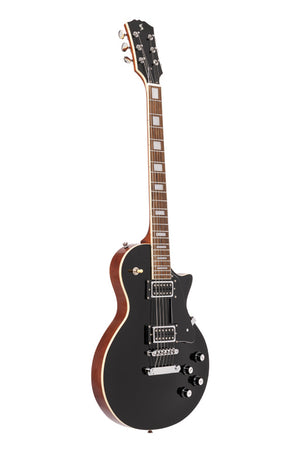 STAGG SEL-STD BLK Standard Series, electric guitar with solid Mahogany archtop body