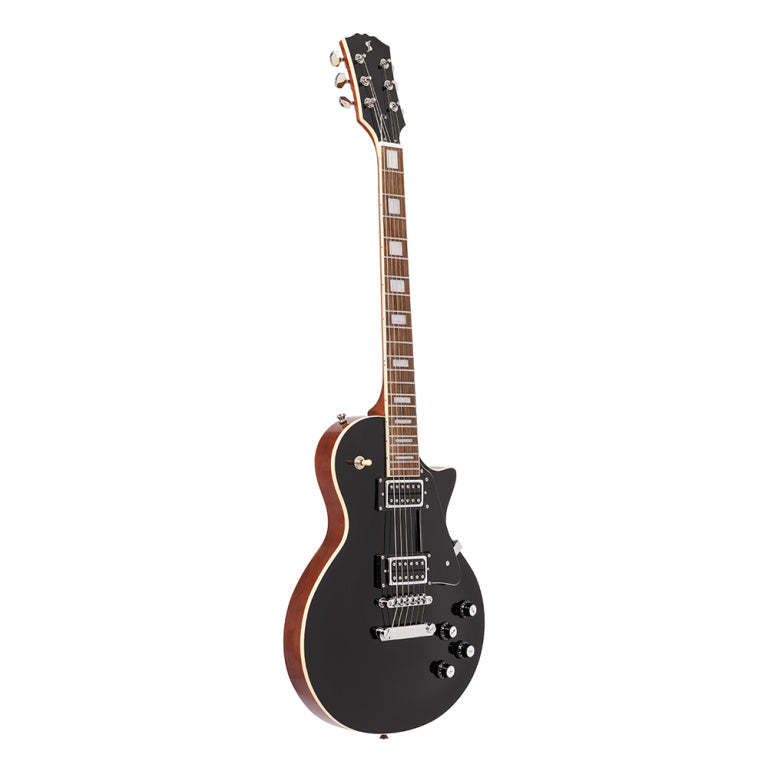 STAGG SEL-STD BLK Standard Series, electric guitar with solid Mahogany archtop body