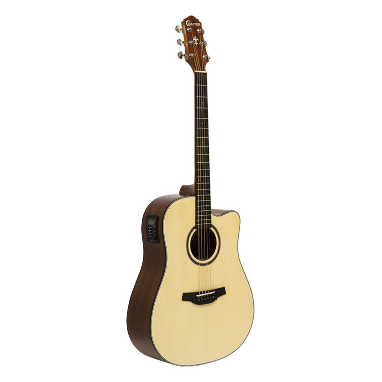 CRAFTER HD100-CE-N Silver series 100 dreadnought acoustic-electric guitar with cutaway