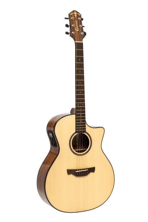 CRAFTER Able series 600, cutaway Grand auditorium electric-acoustic guitar with solid spruce top