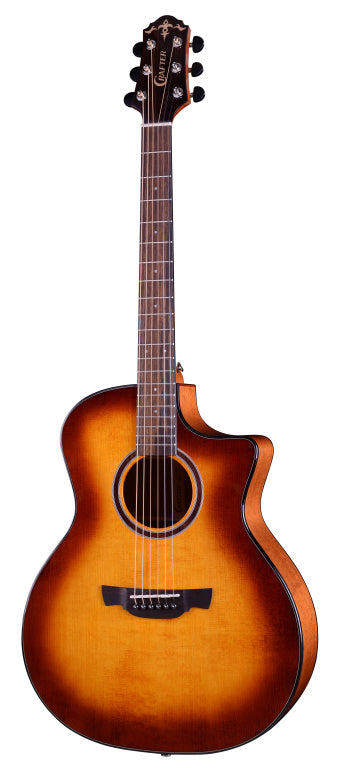 CRAFTER Able series 600, cutaway Grand auditorium electric-acoustic guitar with solid spruce top