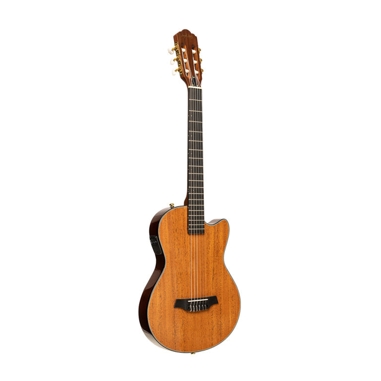 ANGEL LOPEZ EC3000 MAHO N 4/4 cutaway electric classical guitar with solid body - natural colour