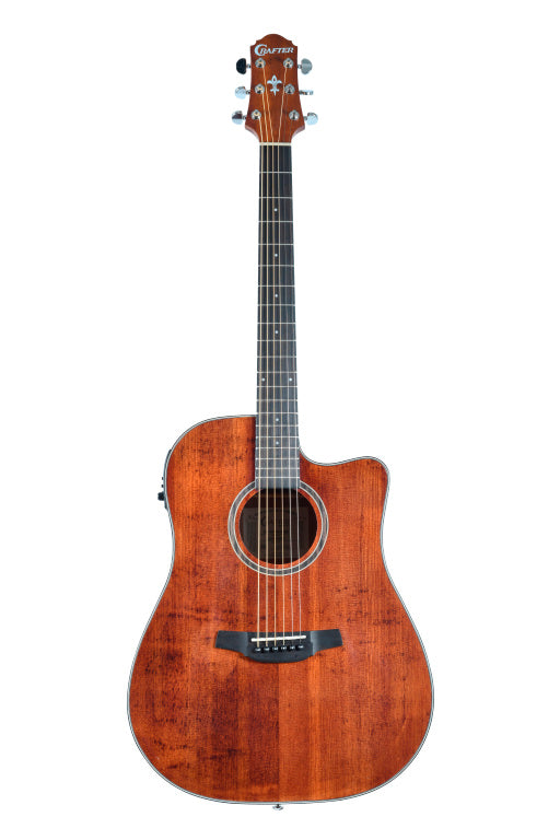 Crafter Silver series 100 dreadnought acoustic-electric guitar with cutaway