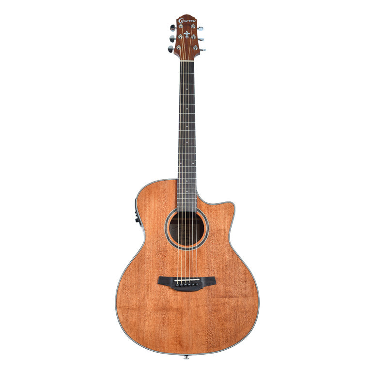 CRAFTER HG100-CE-BR Silver series 100 Grand auditorium acoustic-electric guitar with cutaway